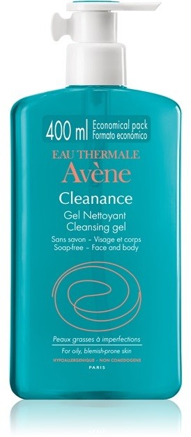 Avène Cleanance tisztító gél problémás és pattanásos bőrre  400 ml