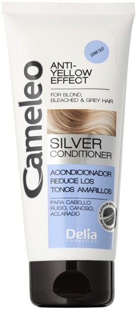 Delia Cosmetics Cameleo Silver kondicionáló szőke és ősz hajra semlegesíti a sárgás tónusokat  200 ml