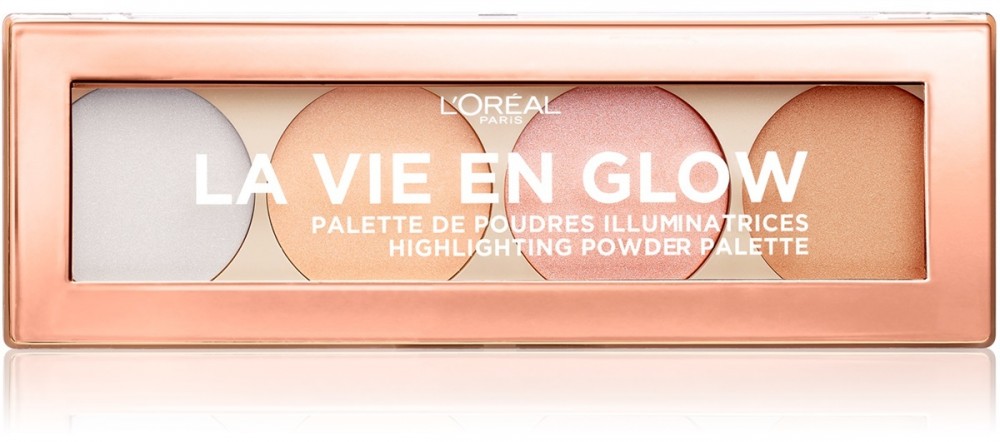 L’Oréal Paris Wake Up & Glow La Vie En Glow élénkítő paletta árnyalat 02 Cool Glow 5 g