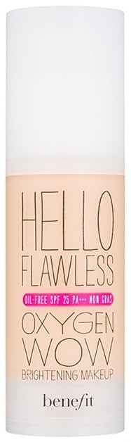 Benefit Hello Flawless Oxygen Wow folyékony make-up SPF 25 árnyalat Petal 