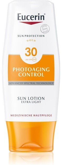 Eucerin Sun Photoaging Control extra könnyű napozó tej SPF 30  150 ml