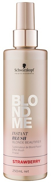 Schwarzkopf Professional Blondme tonizáló spray szőke hajra árnyalat Strawberry  250 ml