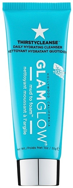 Glam Glow Thirsty Cleanse tisztító és szemlemosó hab hidratáló hatással  30 g