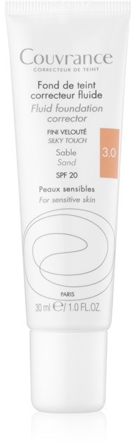 Avène Couvrance folyékony fedő make-up SPF 20 árnyalat 3.0 Sand 30 ml