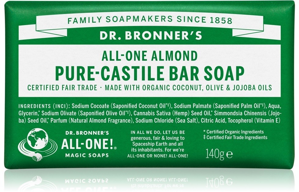 Dr. Bronner's Almond parfümös szappan  140 g