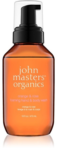 John Masters Organics Orange & Rose habszappan kézre és testre  473 ml