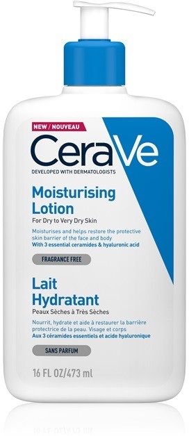 CeraVe Moisturizers hidratáló tej arcra és testre Száraz, nagyon száraz bőrre  473 ml