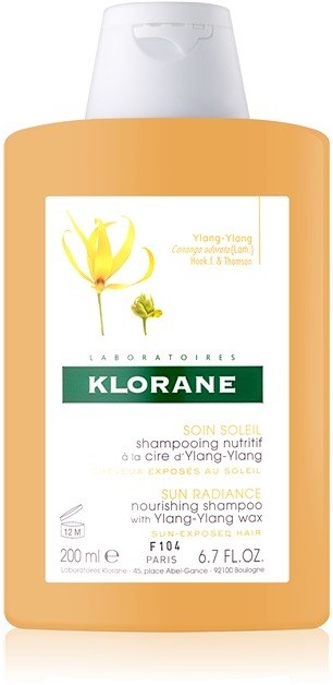 Klorane Ylang-Ylang intenzív tápláló sampon nap által károsult haj  200 ml