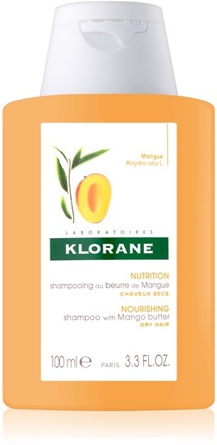 Klorane Mango tápláló sampon száraz hajra  100 ml