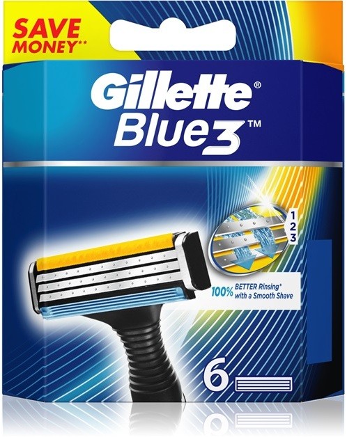 Gillette Blue 3 tartalék pengék 6 db  6 db