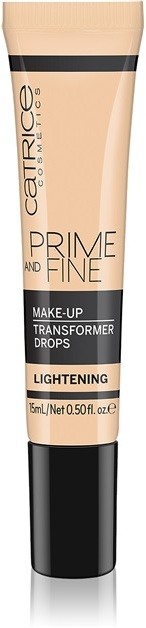 Catrice Prime And Fine világosító cseppek make-up-ba  15 ml