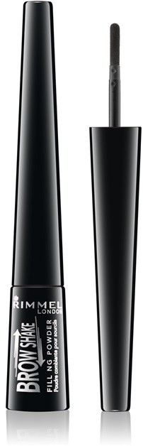 Rimmel Brow Shake púder szemöldökre árnyalat 004 Soft Black 0,7 g