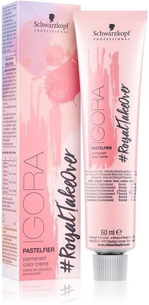 Schwarzkopf Professional IGORA Royal Pastelfier színező krém pasztell árnyalatokban  60 ml