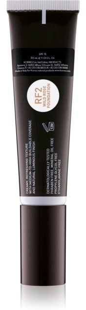 Korres Face Wild Rose élénkítő make-up SPF 15 árnyalat RF2 30 ml