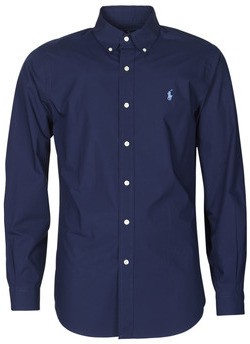 Hosszú ujjú ingek Polo Ralph Lauren CHEMISE AJUSTEE EN POPLINE DE COTON COL BOUTONNE LOGO PONY PLAY