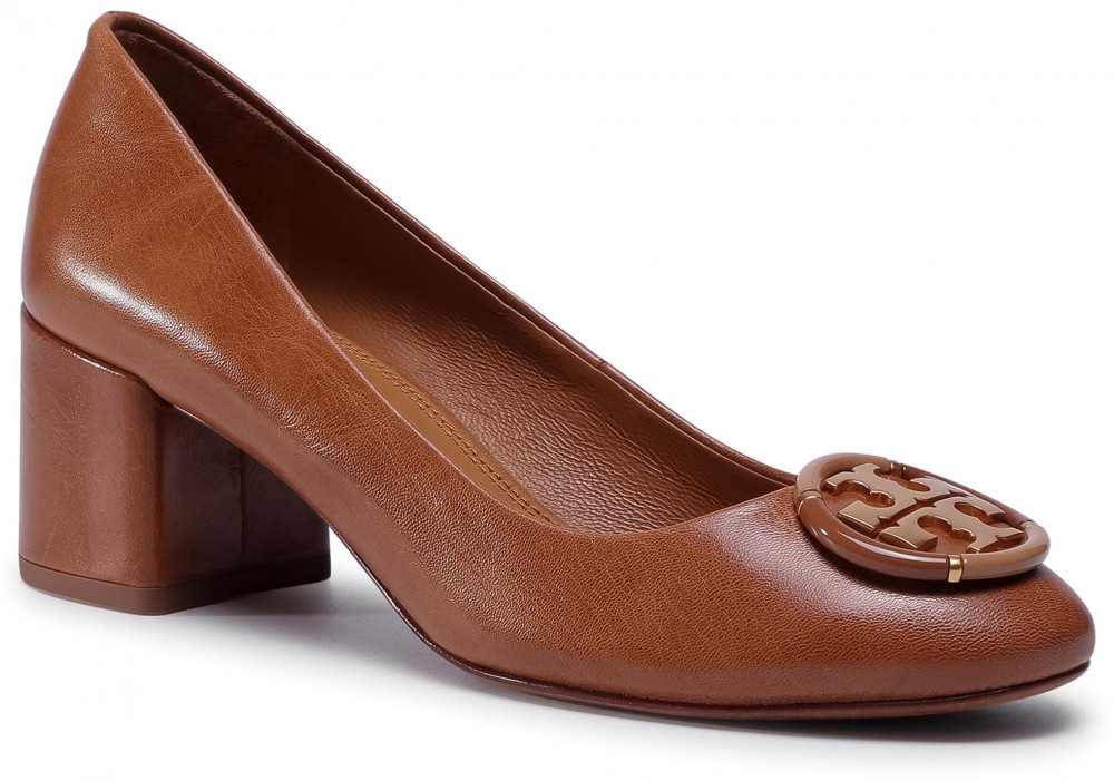 Félcipő TORY BURCH - 55MM Multi Logo Pump 76483 Tan 240