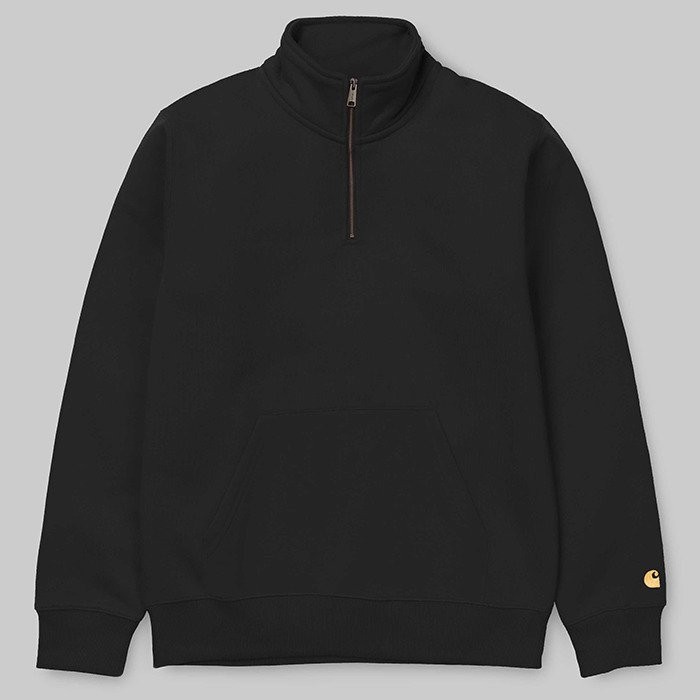 Carhartt WIP Chase Neck Zip I027038 BLACK/GOLD