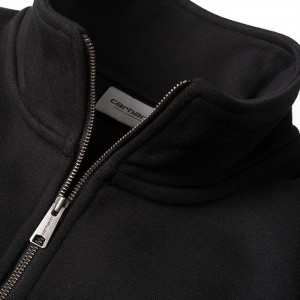 Carhartt WIP Chase Neck Zip I027038 BLACK/GOLD galéria