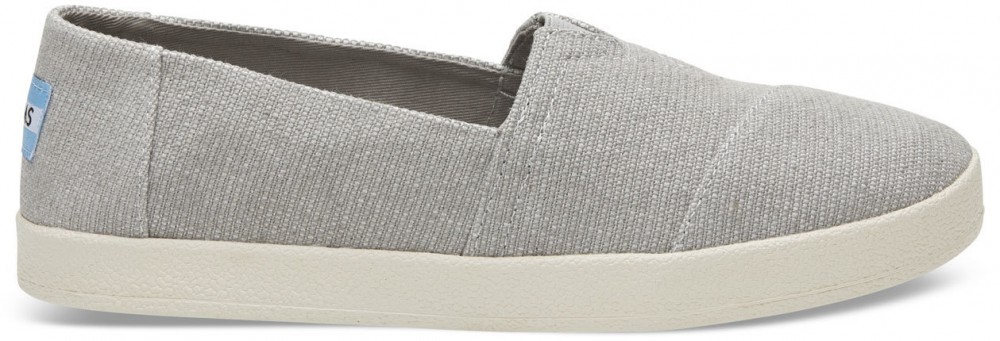 Toms Drizzle Grey Heavy Canvas