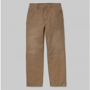 Carhartt WIP Single Knee Pant Hamilton Brown aged canvas galéria