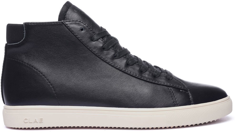 Clae Bradley Mid Black Milled Leather