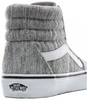 Vans Sk8-Hi Rib Knit Grey True White galéria