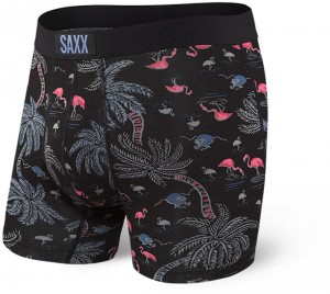 Saxx Vibe Boxer Brief Black Flamingo Beach galéria