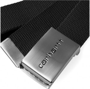 Carhartt WIP Clip Belt Chrome - Black galéria