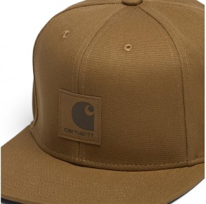 Carhartt WIP Logo Cap Hamilton Brown galéria