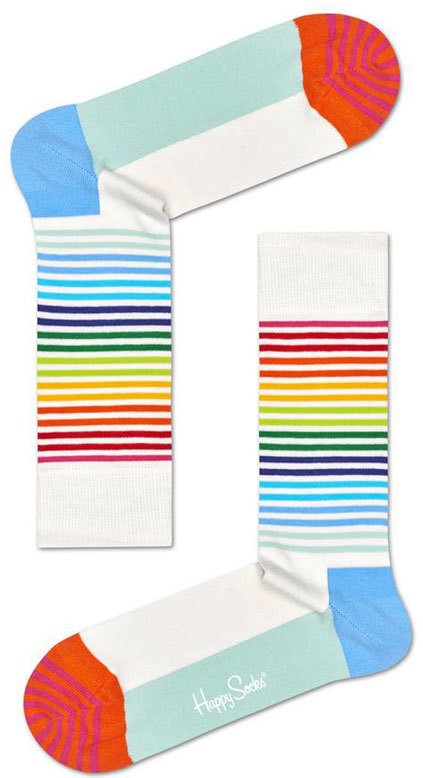 Happy Socks Half Stripe Sock