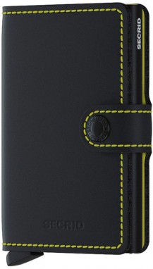 Secrid Miniwallet Matte Black & Yellow galéria