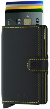 Secrid Miniwallet Matte Black & Yellow galéria