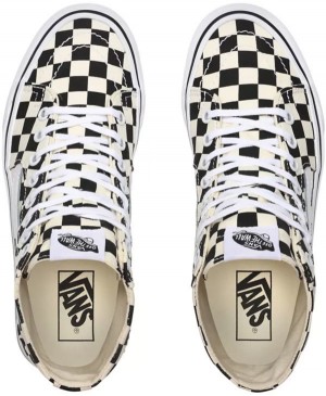 Vans Ua Sk8-Hi Tapered (Checkerboard) Blk/Truwht galéria