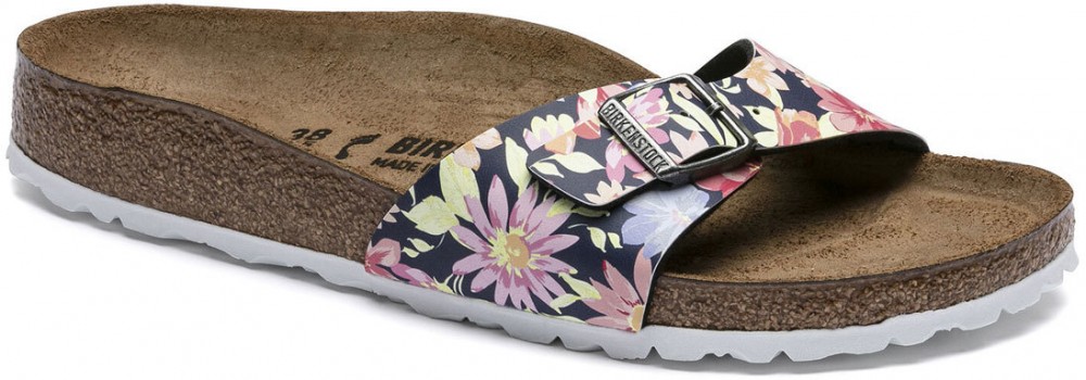 Birkenstock Madrid Supernatural Flowers Navy Narrow