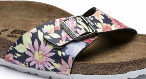 Birkenstock Madrid Supernatural Flowers Navy Narrow galéria