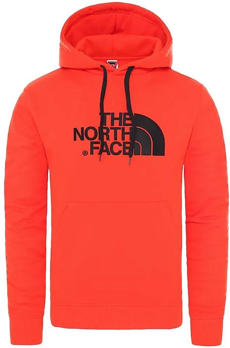 The North Face M Light Drew Peak Pullover Hoodie-Eu Fiery Red/Tnf Black