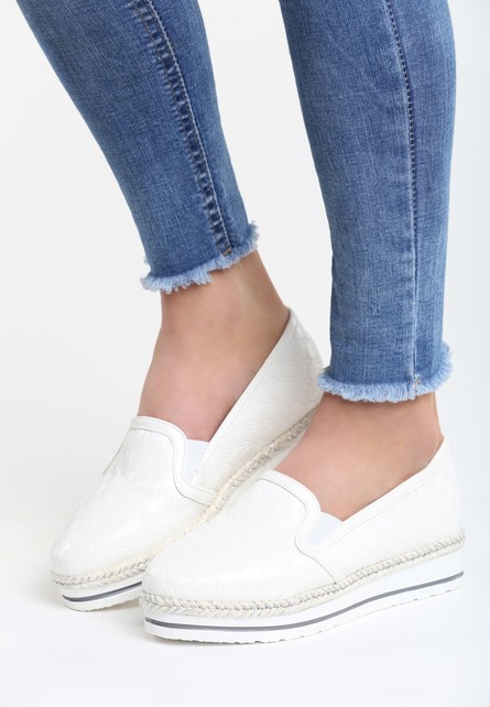 Rhea fehér slip-on tornacipő