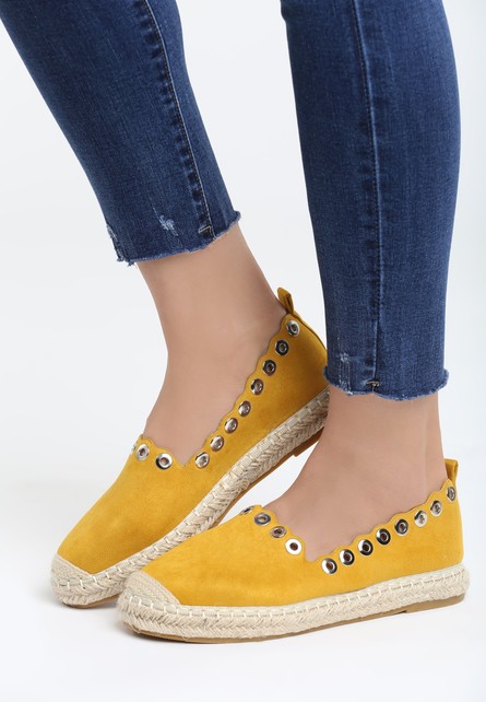 Clever sárga női espadrilles