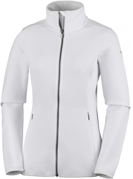 Columbia ROFFE RIDGE FULL ZIP FLEECE Női plüss felső, fehér, méret