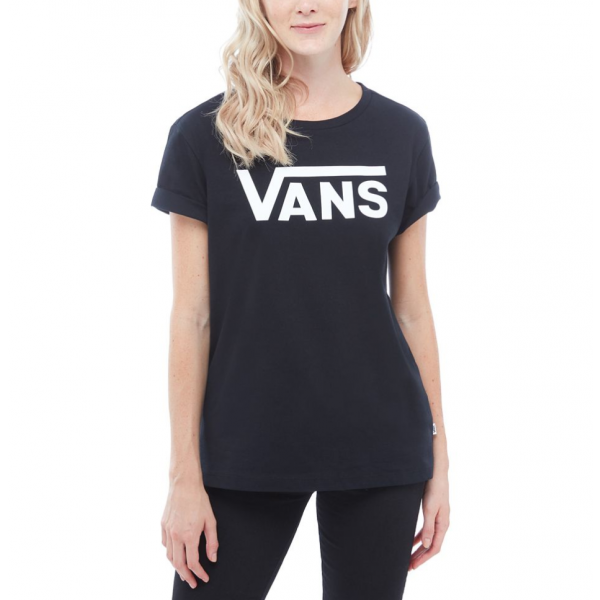 Vans WM FLYING V CREW TEE Női póló, fekete, méret