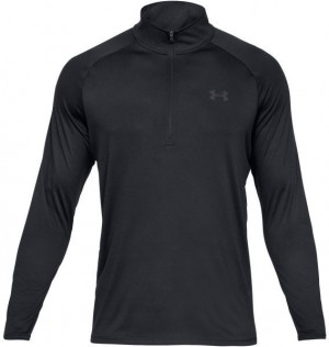 Under Armour TECH 2.0 1/2 ZIP Hosszú ujjú férfi póló, fekete, méret galéria