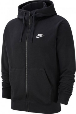 Nike NSW CLUB HOODIE FZ FT M Férfi pulóver, fekete, méret galéria