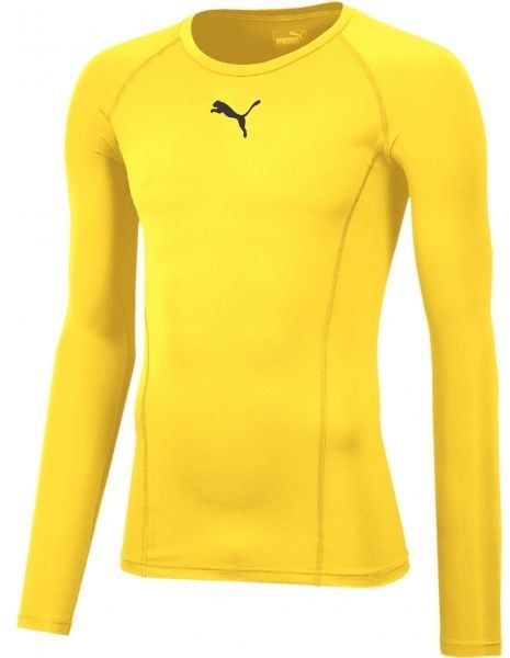 Puma LIGA BASELAYER TEE LS Férfi funkcionális póló, sárga, méret