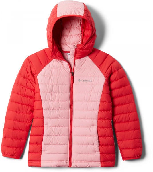 Columbia POWDER LITE GIRLS HOODED JACKET Gyerek dzseki, lazac, méret