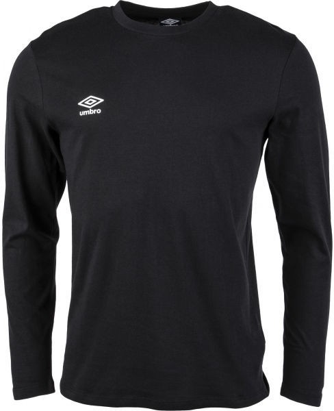 Umbro FW SMALL LOGO LS TEE Férfi felső, fekete, méret