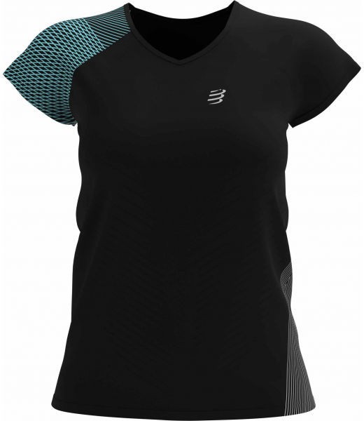 Compressport PERFORMANCE SS TSHIRT W Női póló futáshoz, fekete, méret