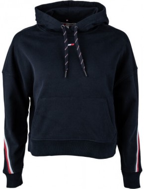 Tommy Hilfiger RELAXED TAPE HOODIE LS Női pulóver, sötétkék, méret galéria