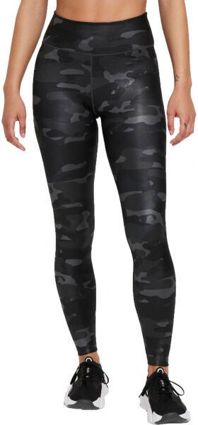 Nike ONE DF CAMO MR TGT W Női legging, fekete, méret