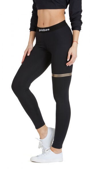 GOLDBEE BESTRIPE UP Női legging, fekete, méret