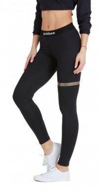 GOLDBEE BESTRIPE UP Női legging, fekete, méret galéria